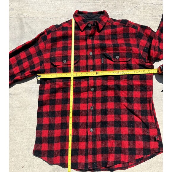 Vintage Woolrich Flannel Shirt Buffalo Plaid Wool Blend Button Up Men’s L USA - Picture 4 of 4